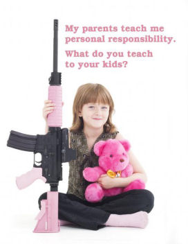 My parents teach me personal responsibility. Image courtesy Oleg Volk of www.olegvolk.net